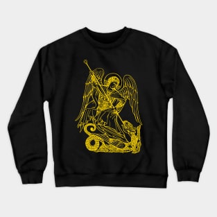 Saint Michael vanquishing the dragon Crewneck Sweatshirt